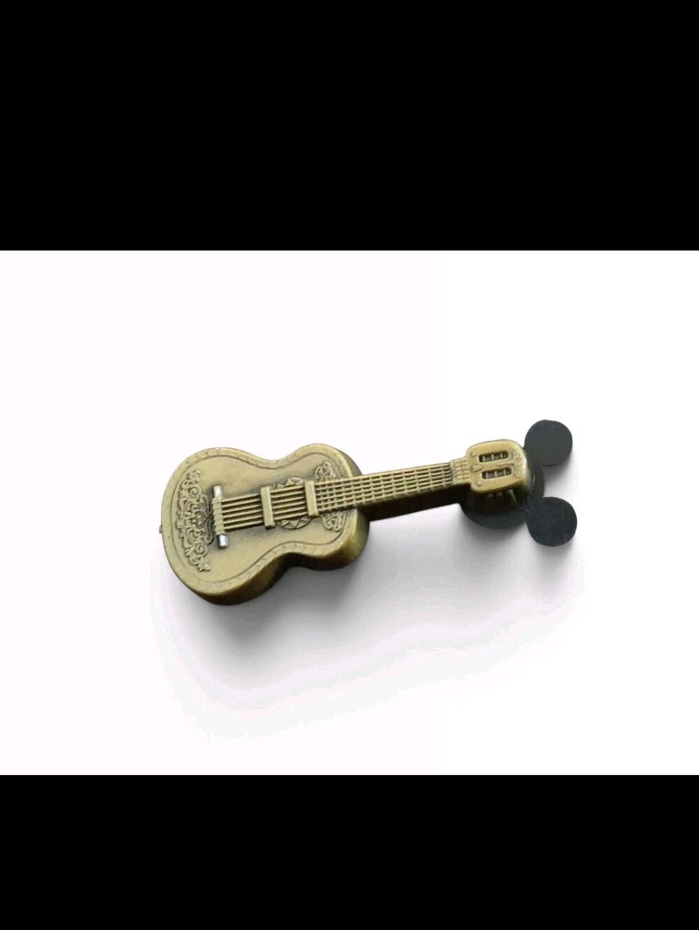 Disney D23 Expo 2024 Vihuela Guitar Pin Coco Ernesto de la Cruz Gold Tone